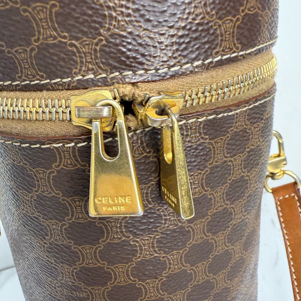 RARE CELINE MACADAM CYLINDA SHOULD BAG - Picture 7 of 10